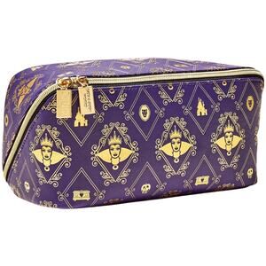 Disney Villains Evil Queen Cosmetic Bag Bath & Body Works Purple Gold Open Tray
